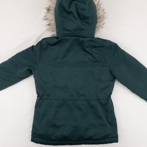 Hollister by Abercrombie & Fitch Thermore Anorak Jacket Women's Medium Green - Picture 7 of 16